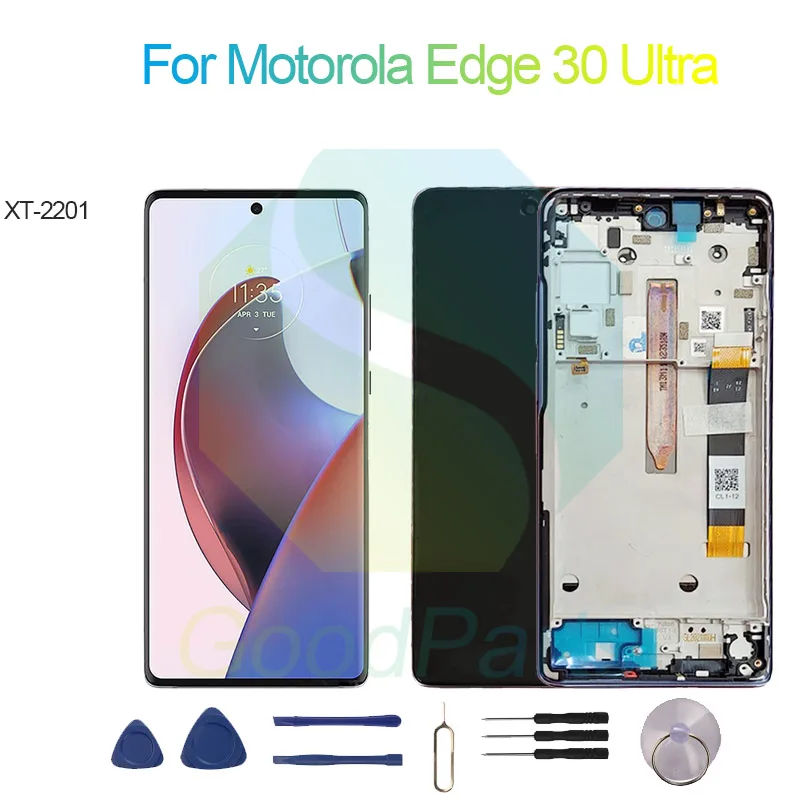 Per Motorola Edge 30 Ultra Screen Display Sostituzione 2400*1080 Xt-2201 Per Moto Edge 30 Ultra Lcd Touch Digitizer
