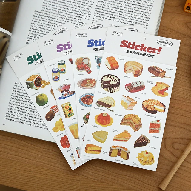 Yummy Foods Stickers Scrapbooking Material Dessert Hamburger Vintage Things  Junk Journal Diary Decoration DIY Craft 2021 New - AliExpress