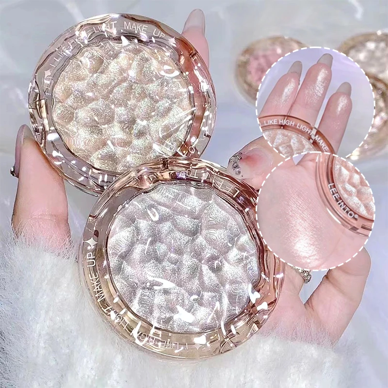 Crystal Bright Light high Gloss Powder Pearl Fine Flash Flash brightening makeup not fly Powder for young girls blush 4