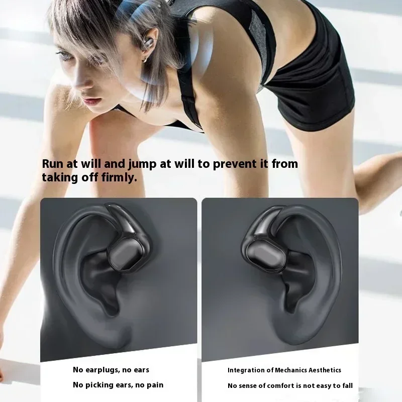 Lenovo Original Bone Conduction Earphones Bluetooth5.3 Wireless Sports Earbuds HiFi 9D Stereo Touch Control Noise Reduction