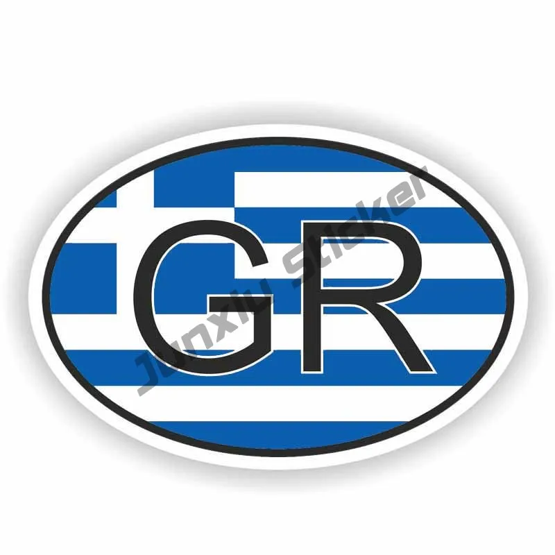 Creative Stickers Greece Flag Decal I Love Greece Sticker Greece Map Decal Premium Quality Vinyl Decal Car Accessories KK13cm