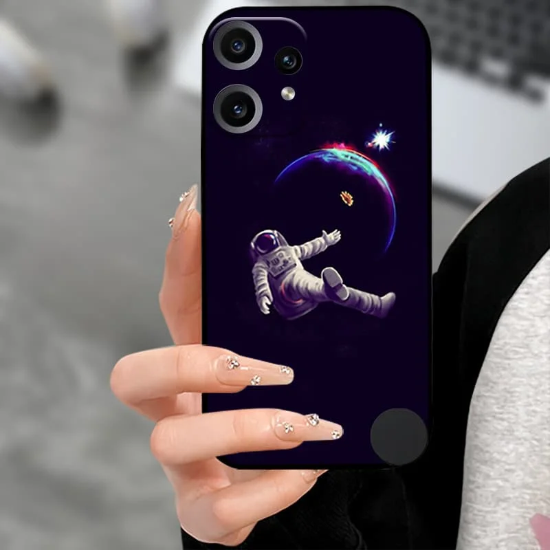 Premium Soft TPU Silicone Back Cover with Camera Protector - Black Bumper Case