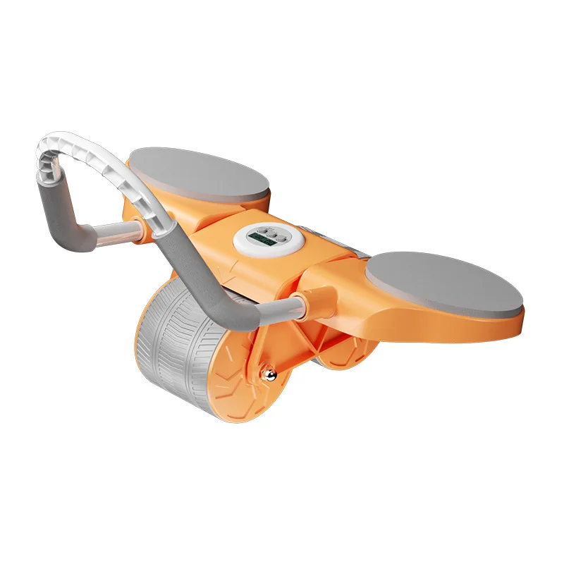 Digital Timed Abs Workout Abdominal Roller Automatic Rebound Abdominal Roller With Elbow Support And Knee Pads abdominal wheel abdominal fitness instrument abdominal workout aids