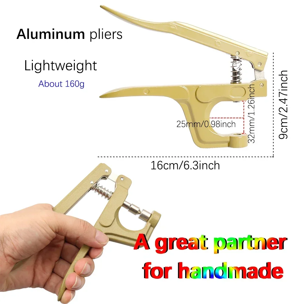 Punching Tool Iron Eyelets Grommet Multifunctional Pliers Kit Round Rings 3-8mm DIY Shoes Belt Scrapbooking Sewing Accessories