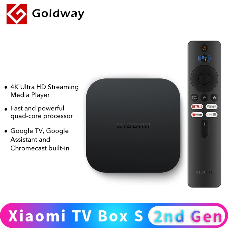 Global Version Xiaomi Mi TV Box S 4K Ultra HD Android TV 9.0 HDR 2GB 8GB  WiFi Google Cast Netflix Smart TV Mi Box 4 Media Player - Price history &  Review