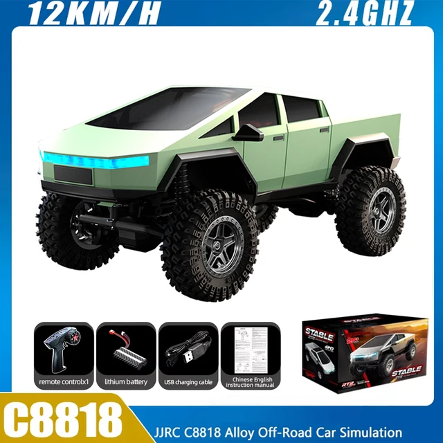 2025 New JJRC C8818 RC Car Pickup Alloy Off-Road Vehicle Simulation Model Remote Control Cars Children's Toy 1