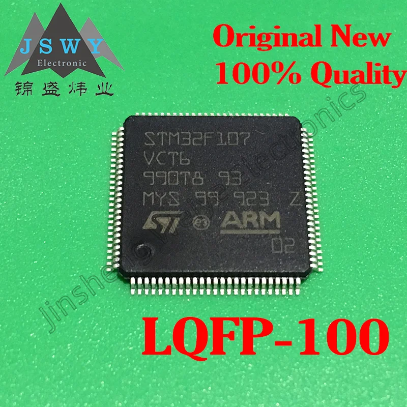 

5 шт., микроконтроллер STM32F107VCT6 32F107VC, микроконтроллер MCU, 100% новый, оригинальный, точка, бесплатная доставка