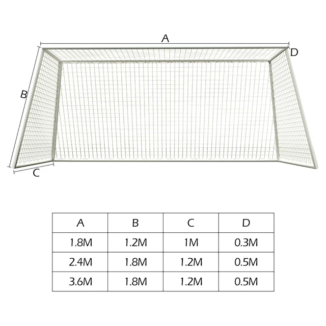 Football Net Soccer Goal Net Outdoor Training Football Door Soccer Goal Post Net Netting Junior Sport Training Practice Supplies 6