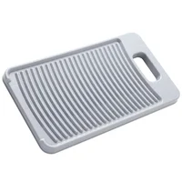 Portable Laundry Drying Rack Washboard Anti-slip Hangable and Artifact (grey) for Travel Washing Artificial Clothing Cleaning 1