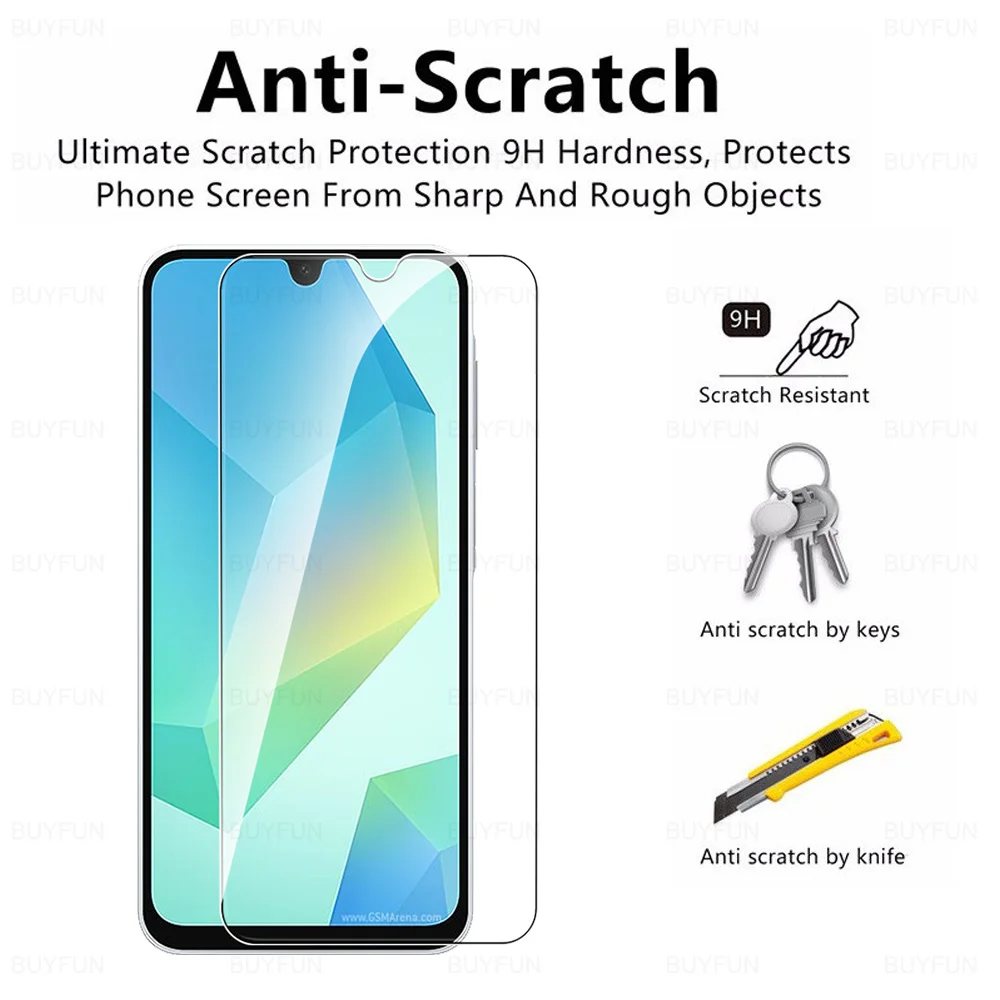 Premium 9H Tempered Glass Screen & Camera Protector - Ultra Clear, Scratch Resistant