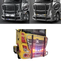 LED Front Bumper Light for Tamiya 1/14 RC Truck Benz Actros 56348 3363 Collision Barrier Cattle Fence Lamp Tractor DIY Parts 1