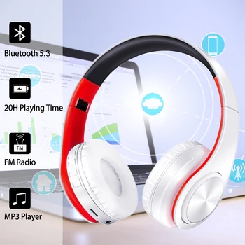 Wireless Bluetooth Headphones Stereo Foldable Sport Earphone with Microphone Handfree for MP3 Player 1