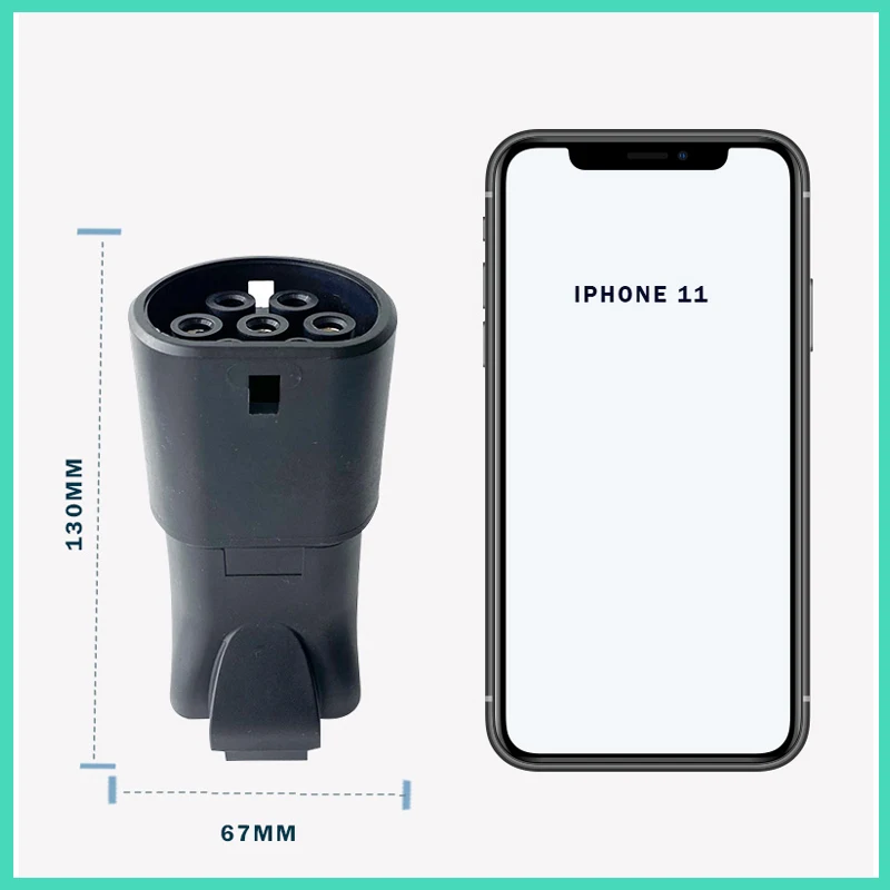 Charger Adapter 16A V2L Type 2 EV Discharge for MG BYD Kia XPeng Car Charging Connector