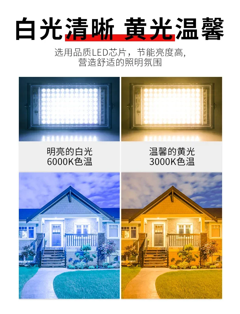 Description Picture 4 of itemLight Advertising Site Engineering Searchlight Floodlight Outdoor Waterproof Courtyard Street Lamp Stadium High-Bright Spotlight