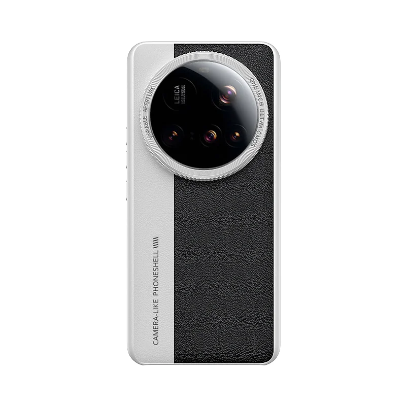 Fashionable PU Leather Protective Back Cover Case with Camera Lens Protection