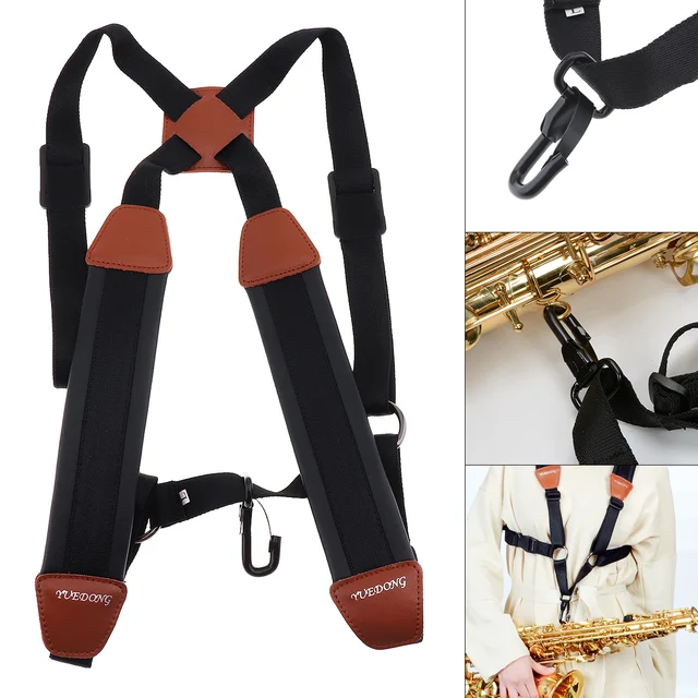 Tracolla Per Sassofono In Pelle Morbida - Regolabile E Imbottita, Con Gancio In Metallo Per Sax E Corno - Foto 7