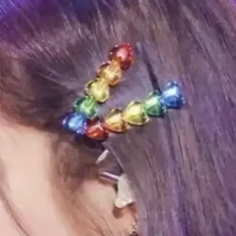 Freen Same Rainbow Hairpin Cute Hairpiece Ins Style Acrylic Freenbecky Package