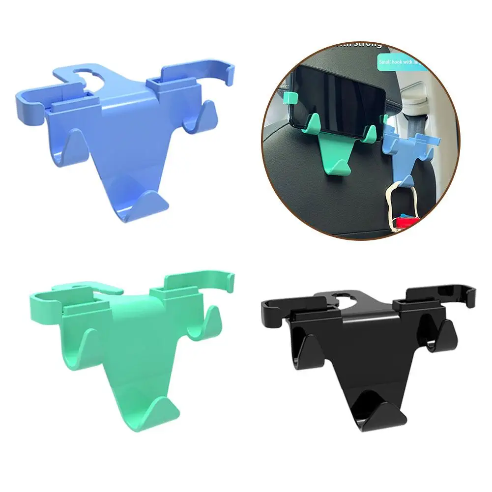

1/2 pcs Universal Car Seat Back Hook Mobile Phone Holder Interior Accessories Bag Hooks Duarable Hanging Car Pouch Clothes R3V3