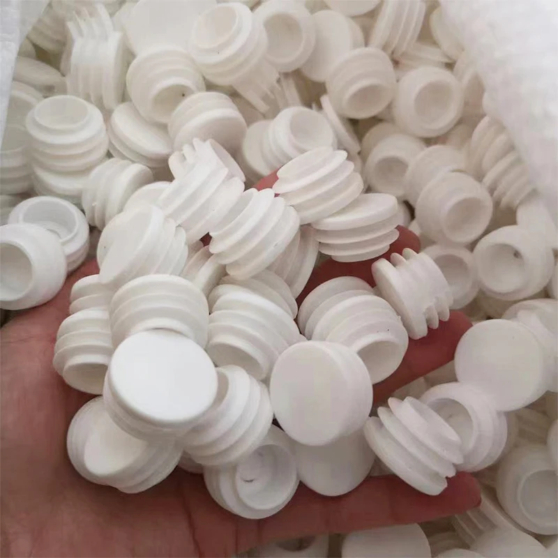 1/2/10/50PCS White Plastic Round Pipe Plug Chair Non-Slip Foot Pads Sealing Cover Diameter 16mm 19mm 22mm 25mm 28mm~30mm