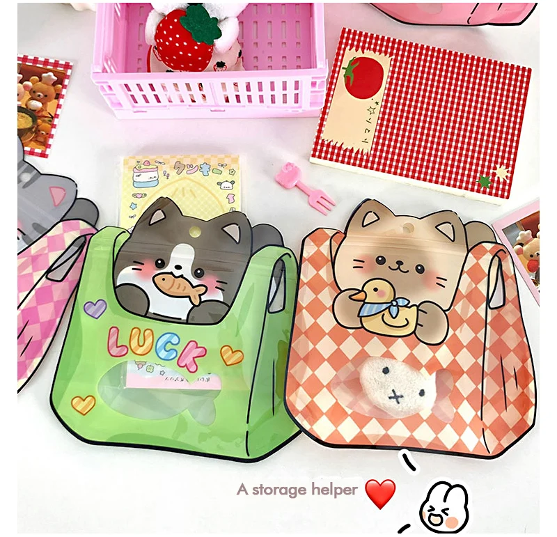 20/50 Stück Cartoon-Katzen-Rucksack Versiegelbare Snack-Verpackungsbeutel Niedliche Tasche für Hochzeit Kindergeburtstag Kreative Geschenkverpackung – Detail 8