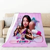 Emilia Mernes Mp3 Singer Picnic Blanket for Winter Thick Fluffy Soft Blankets & Throws Microfiber Bedding King Lid Sofa Quilt 1