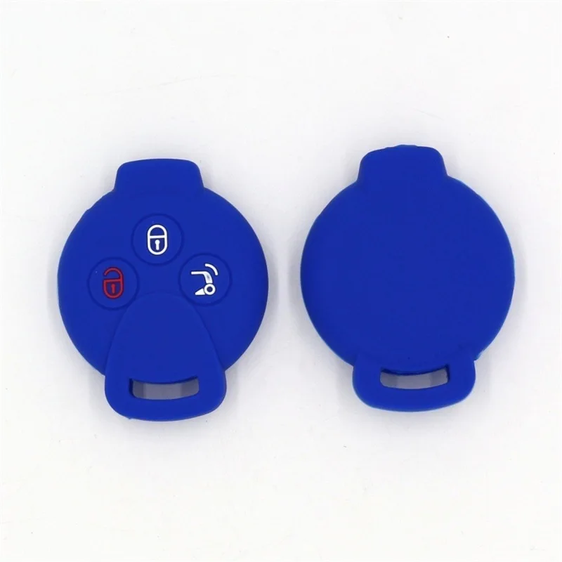 Silicone Car Key Case Cover for Benz Smart Fortwo Forfour 2009
