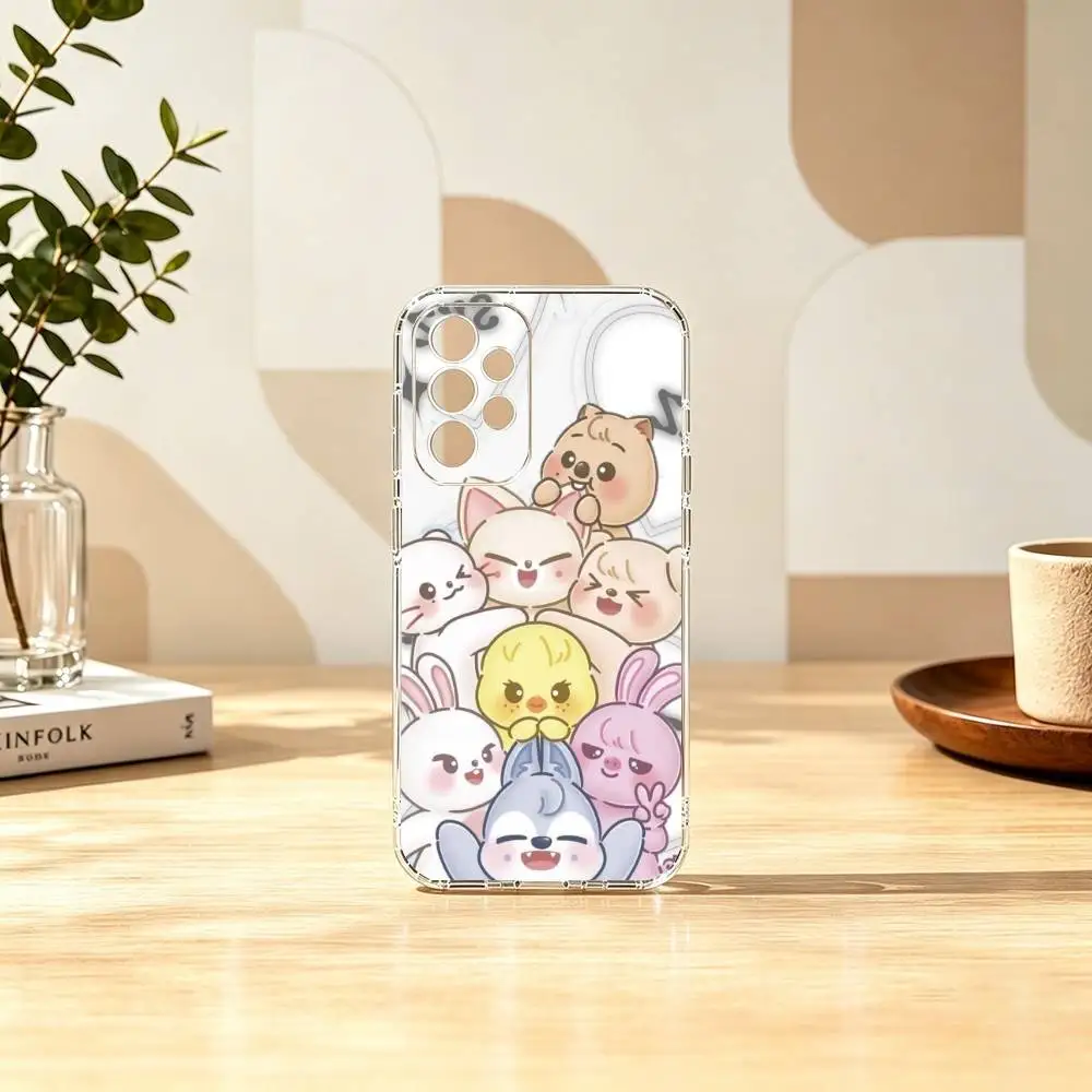 S-Stray-Kids S-Skzoos Kpop Gift Transparent Silicone Soft Phone Case