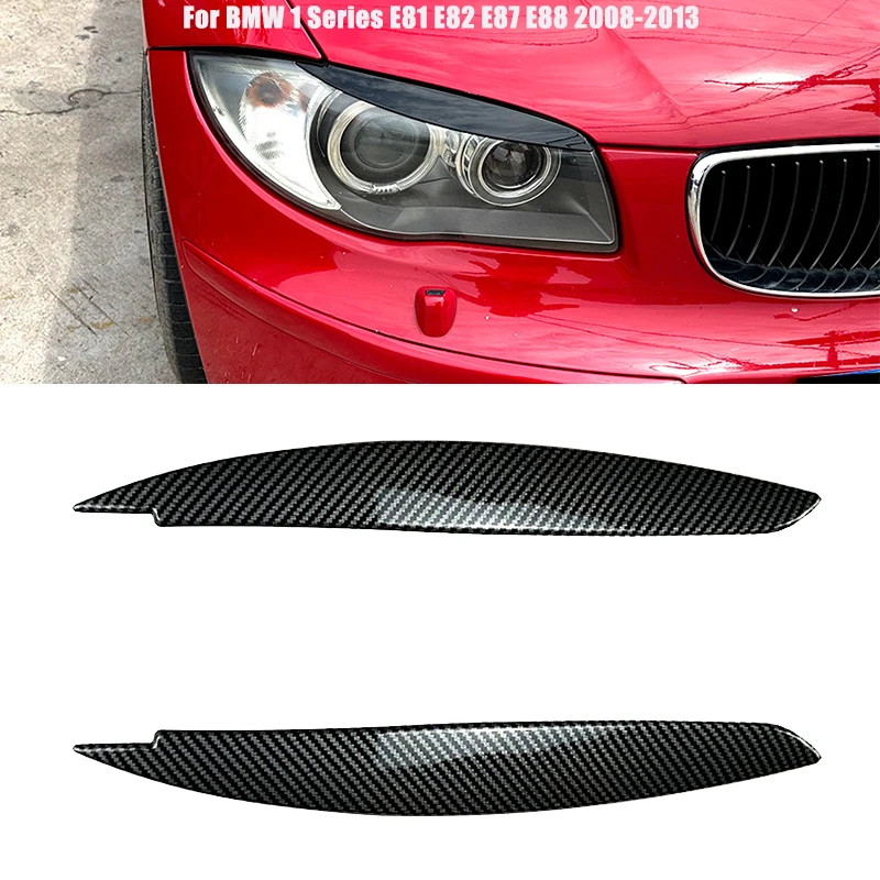 

Для BMW 1 серии E81, E82, E87, E88, 2008, 2009, 2010, 2011, 2012, 2013, накладка на переднюю фару автомобиля, Накладка для бровей, веки