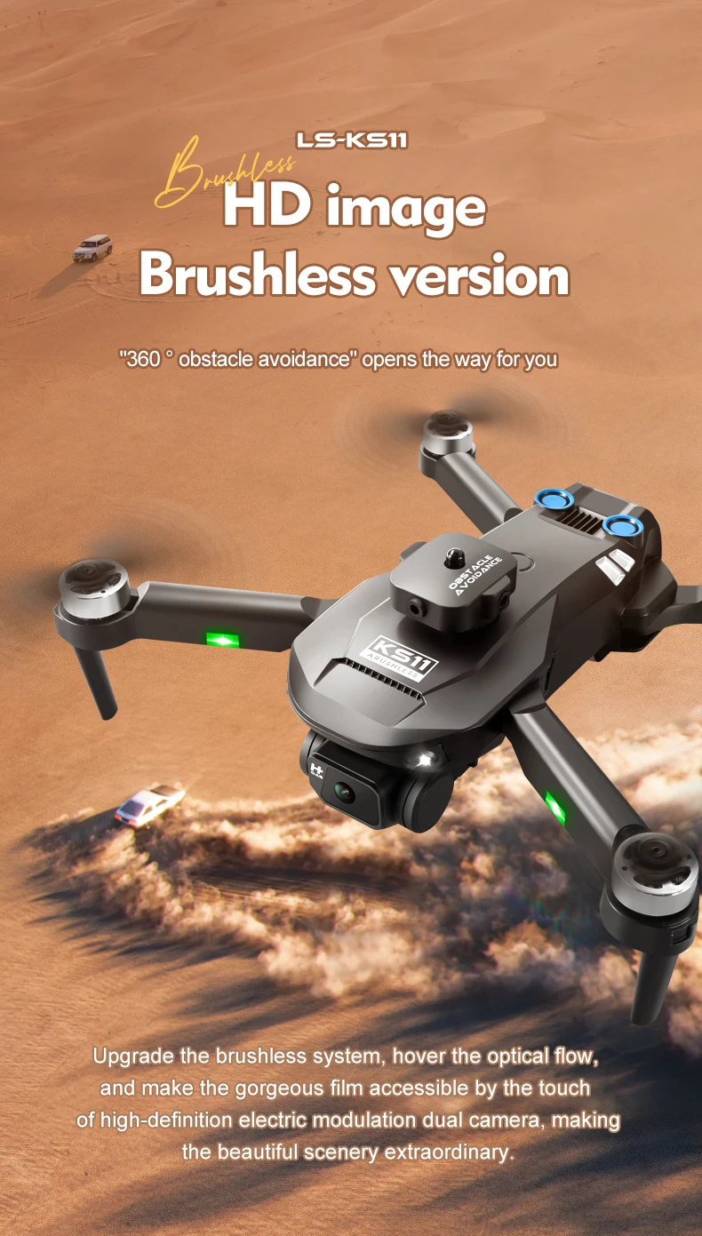 KS11 Drone, lsks11 image brushless version "360 obstacle avoid