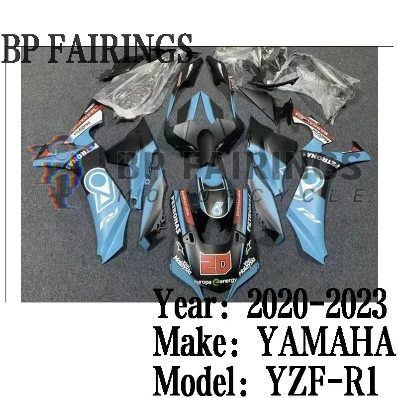 

Motorcycle Fairings Kit Fit For YZF R1M R1 2020 2021 2022 2023 Bodywork ABS Injection set Matte Blue Black