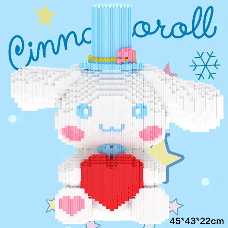 

Sanrio милый аниме Корица Kuromi совместимый со строительными блоками для детей игрушки, подарок на день рождения для девочек, подарок на выпускной
