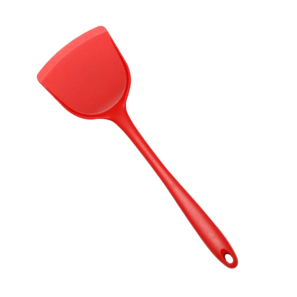 Silicone Non-Stick Cooking Utensil Set with Spatula and Strainer Spoon