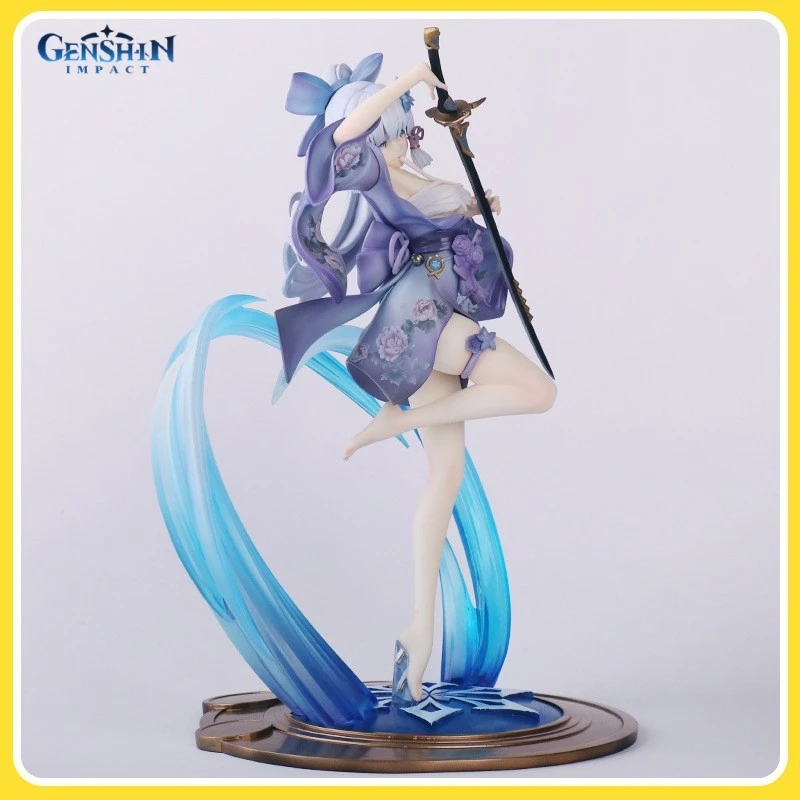 

23cm Df Ayaka Kamisato Collection Pvc Trendy Figures Genshin Egrets Return Home Game Anime Two-Dimensional Sexy Model Toy Gift