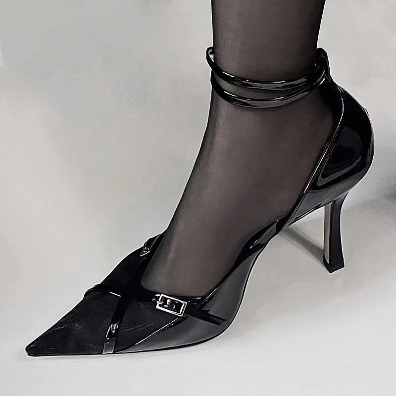 sexy Ladies Sandals Wth Heel 2024 New In Fashion Luxury Footwear Slides High Heels Casual Outside Female Shoes Women Pumps 2