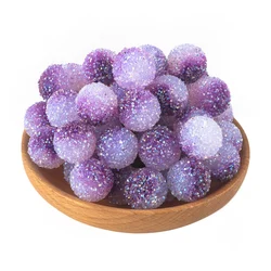 Colorful 20mm Acrylic Gradient Beads for DIY Jewelry and Accessories (Deep purple)