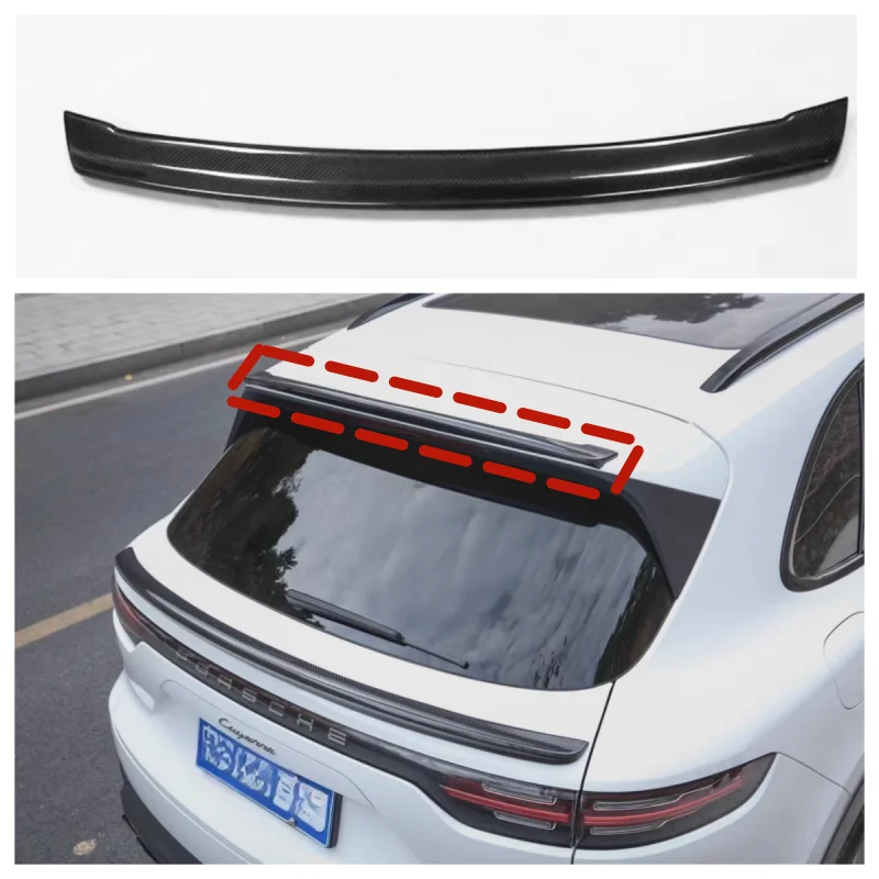 

Spoiler Serat Karbon For Porsche Cayenne 2018 2019 2020 2021 2022 Kualitas Tinggi Spoiler Atap Bibir Sayap