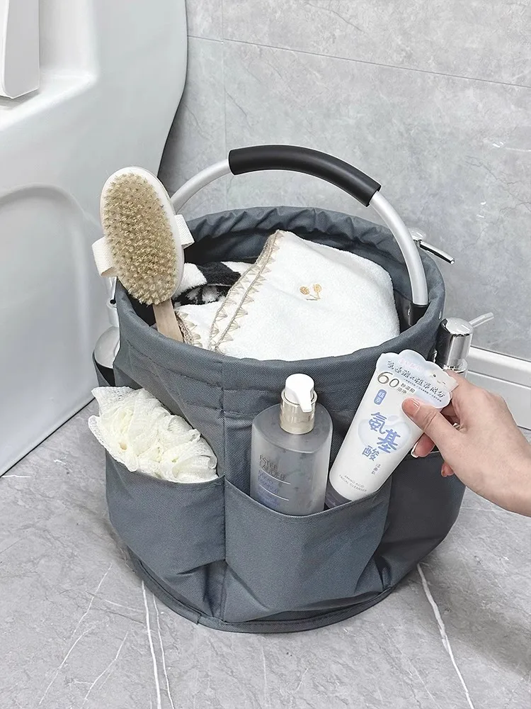 Portable Shower Caddy Dorm with 6-Pocket Large Capacity Bath Basket for Beach,Swimming,Gym 1