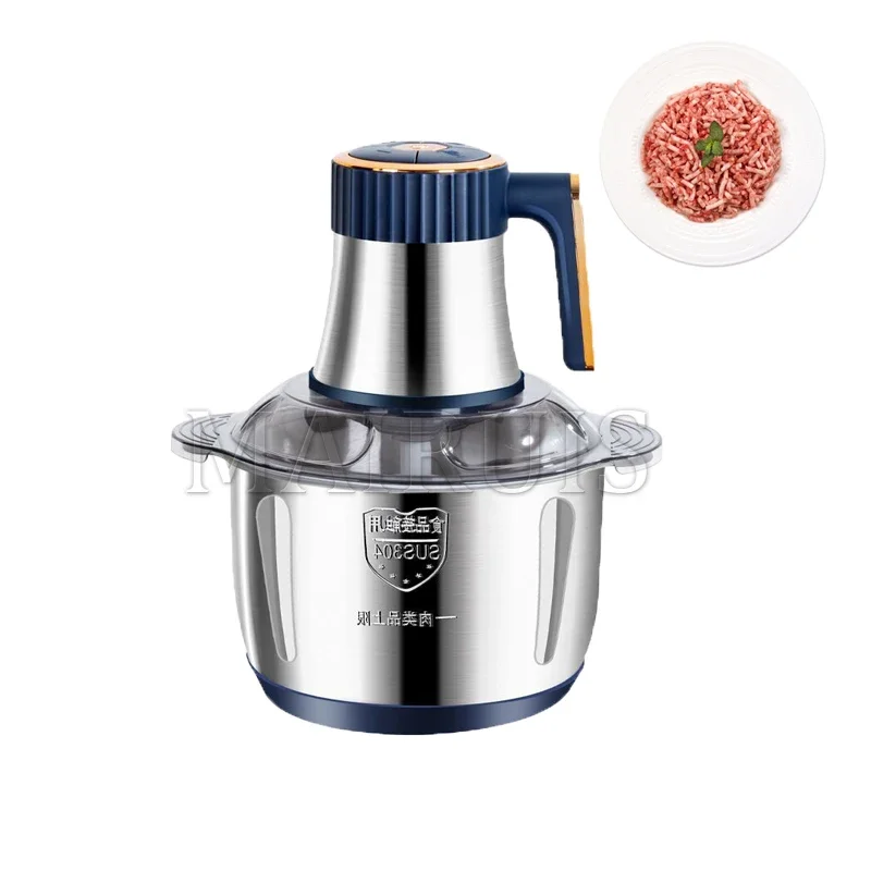 LXT Electric Meat Grinders 5L Food Crusher Stainless Steel Multifunctional Vegetable Slicer Processor Chopper Kitchen Blenders 3