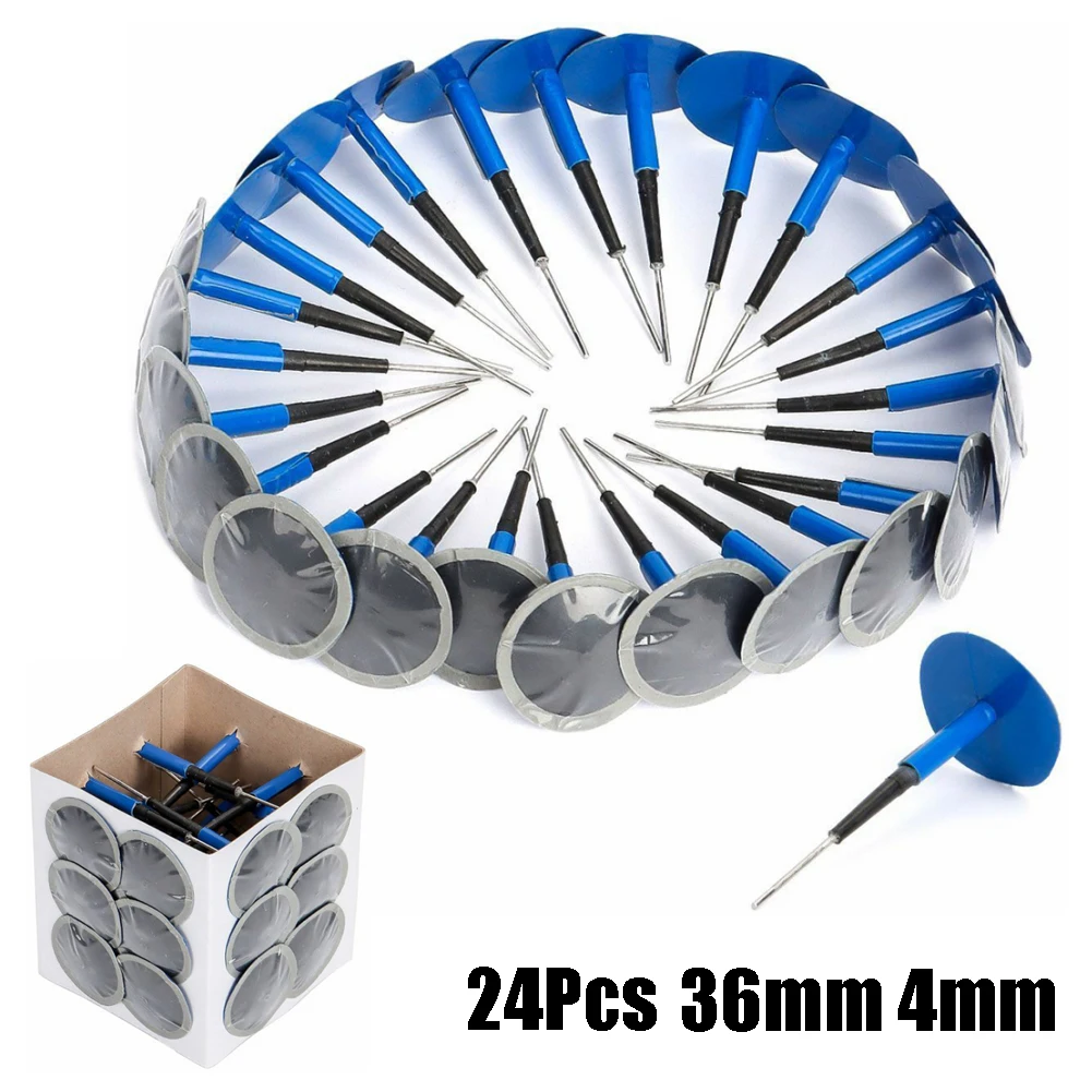 Leichtes, multifunktionales, professionelles Ersatz-Autozubehör, Patch, Verschleißfestigkeit, 24 Stück/1 Set, 3,6 cm/1,42 Zoll, Blau – Detail 1