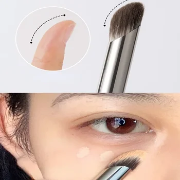 1 pz pennelli per trucco correttore precisione morbido e soffice pennello per sbavature copertura acne occhiaie strumenti per il trucco dettagli multifunzione 1