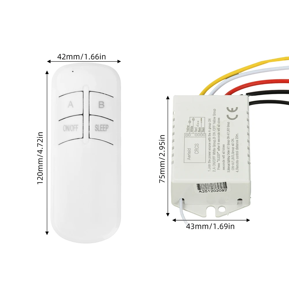 Wireless Remote Control ON/OFF Switch