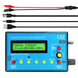 Advanced DDS Function Signal Generator and Frequency Counter Module - 0.01Hz to 500KHz Range with Multiple Waveform Outputs (FG - 200)