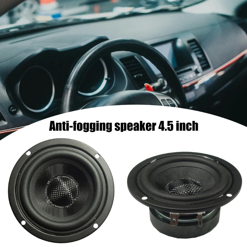 4.5" 4OHM 30W Waterproof Hifi Speakers Fiberglasses Cones Subwoofer Enhances Bass