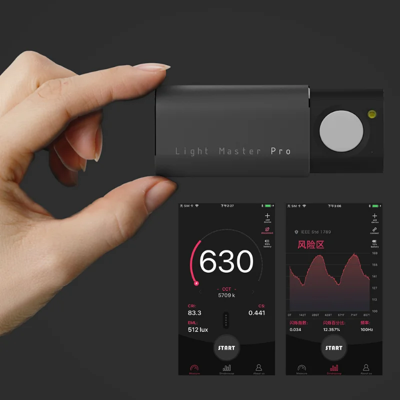 Light Master Original OPPLE Light Lux Meter Flashlight CRI Flicker Meter Bluetooth IOS Android App Wireless Lighting Sensor light meter