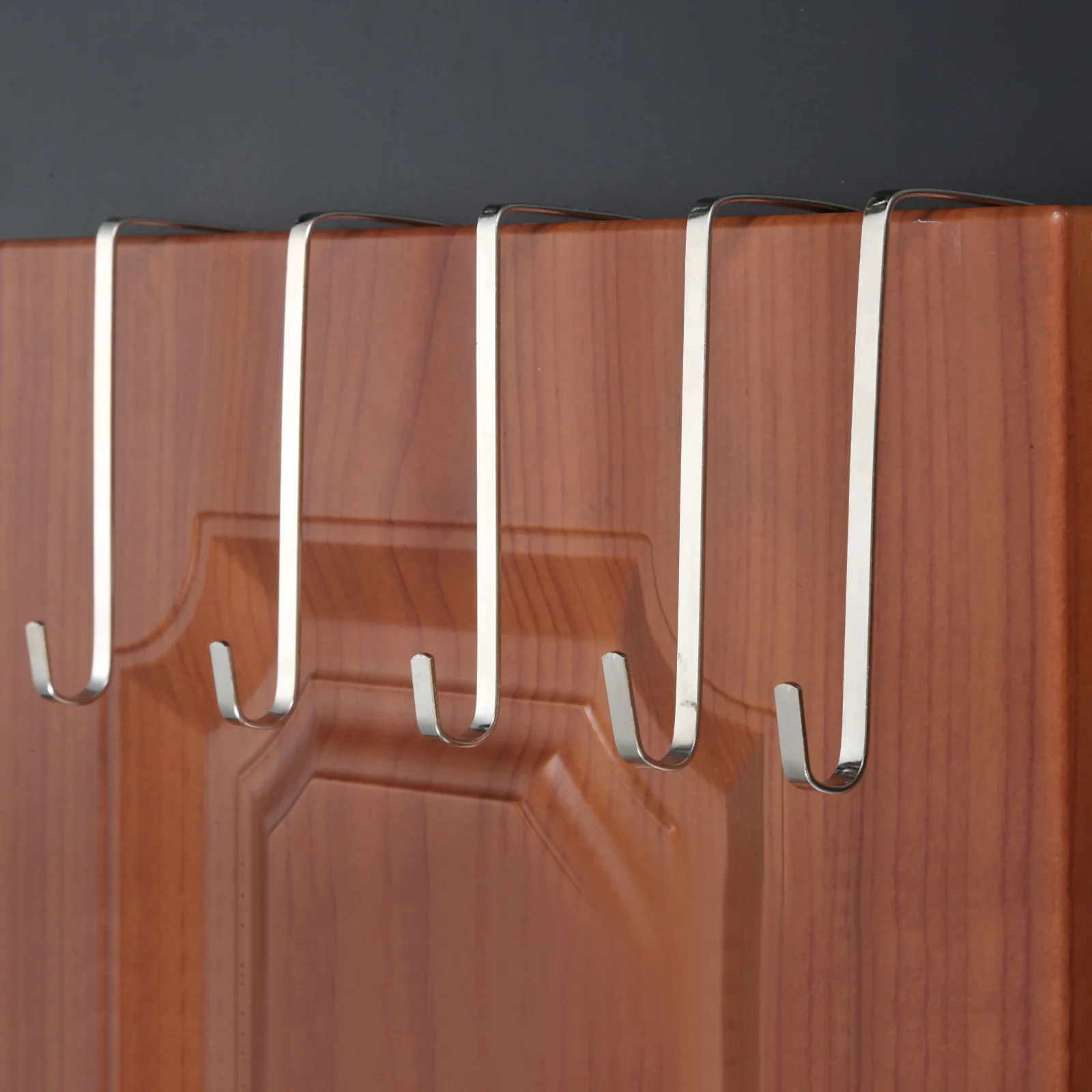5 Pcs Cabinet Door Single Hooks Adjustable Over Door Hook Hanger Metal for Hanging Shoe Hats Clothes Towels Handbags,storage hook,door hook