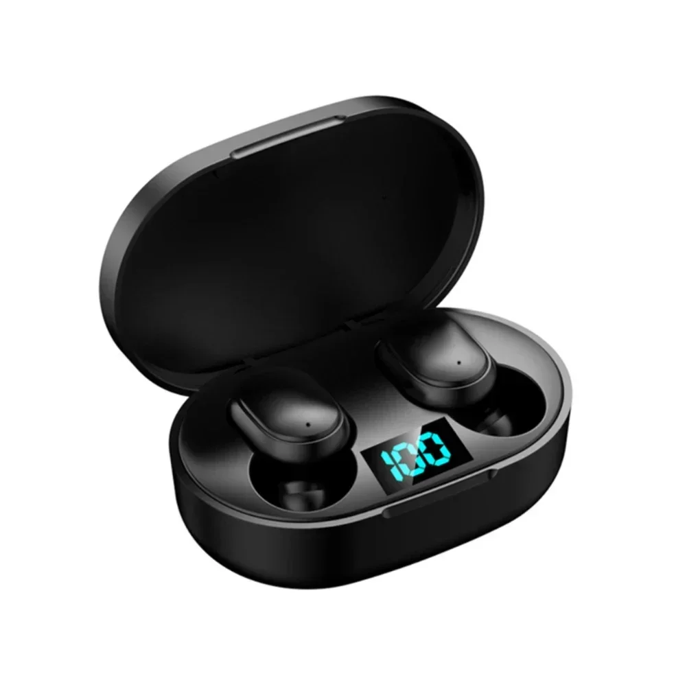 Noise-Canceling Waterproof Wireless Earbuds with LED Display Charging Case