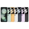 2024 Hot Skin Feel Glass Case for Samsung Galaxy Z Flip 6 5 5G Fold business Fashion Cover Anti-knock Cases for Flip5 Flip6 1