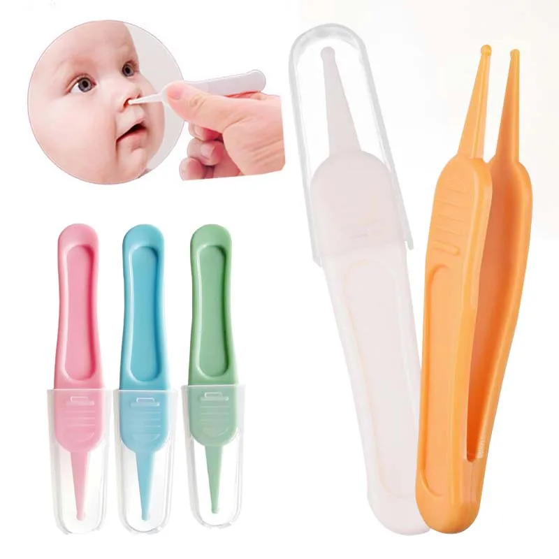 3 Pack Baby Nasal Booger and Ear Cleaner, Nose Cleaning Tweezers