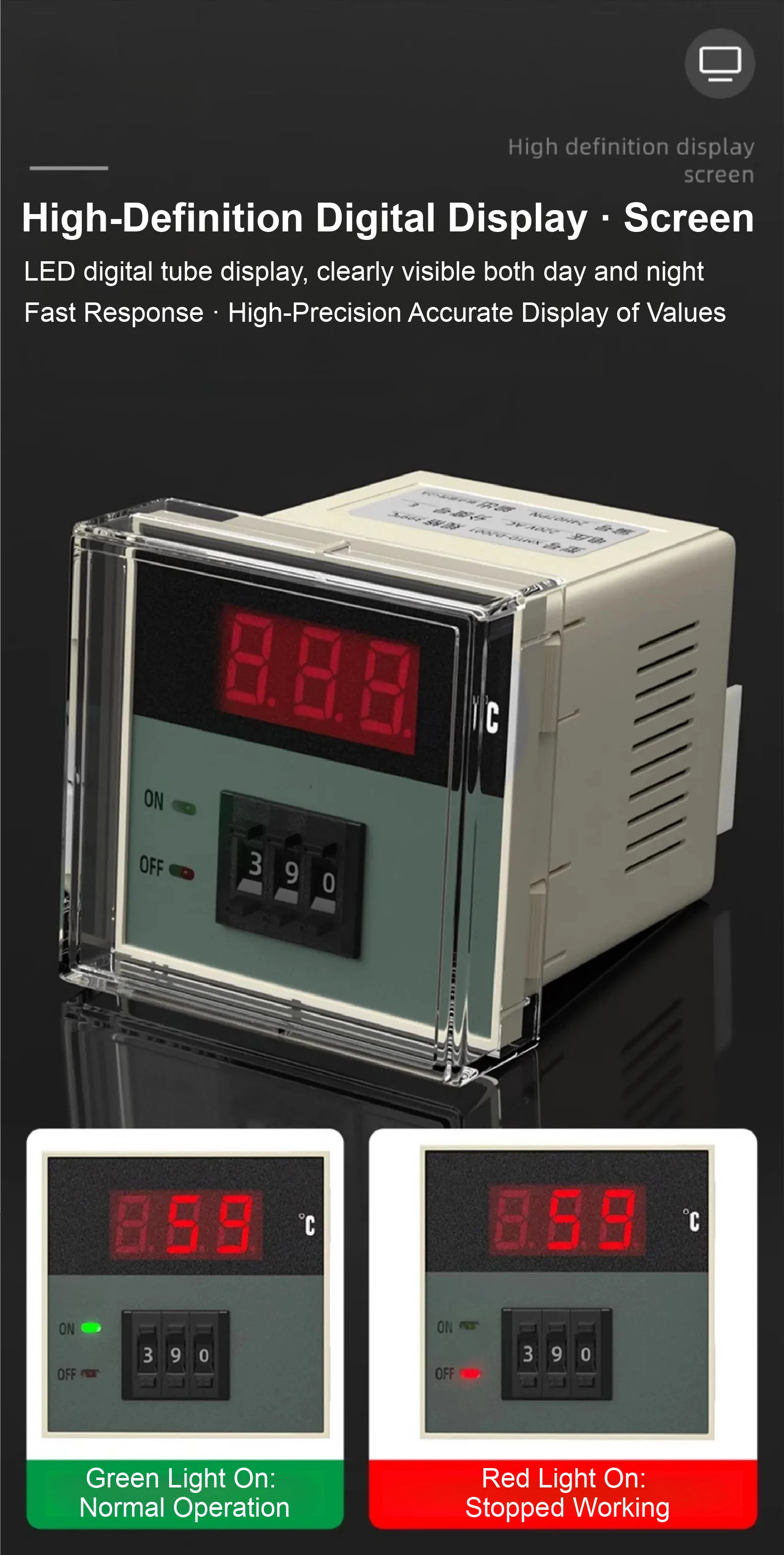XMTD-2001 Digital Temperature Controller Thermostat 220V 380V K Type PT100 399℃