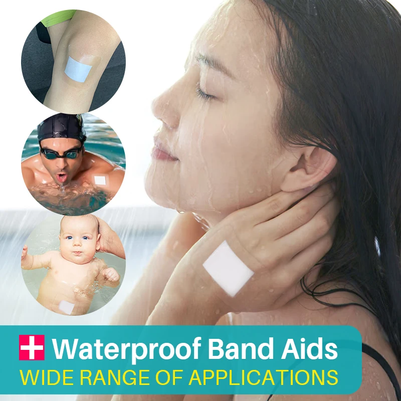 10pcs Professional Waterproof Band Aid Wound Bandage Sterile Hemostatic Plaster Medical Bandage Gauze Adhesive Tape Patch A1562
